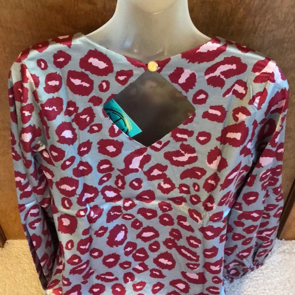 Leopard print satin midi dress - Picture 4 of 5